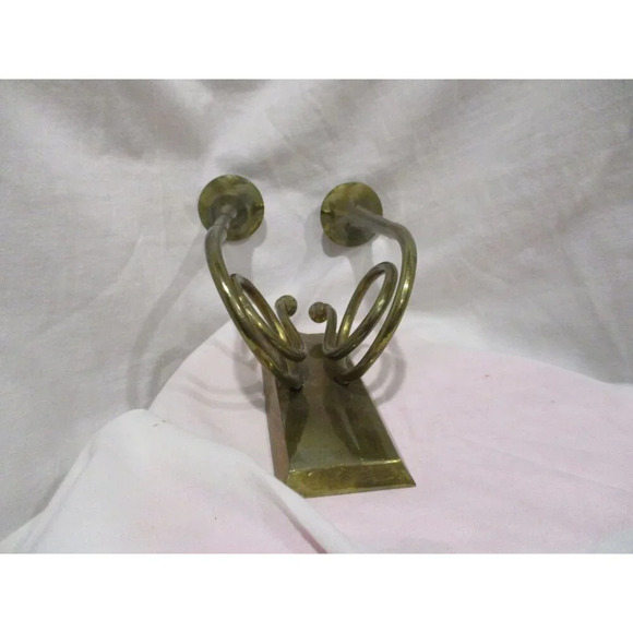 Candlesticks wall‎ Mount/Vintage Brass Trumpet  Sconces, made in India - Picture 6 of 6
